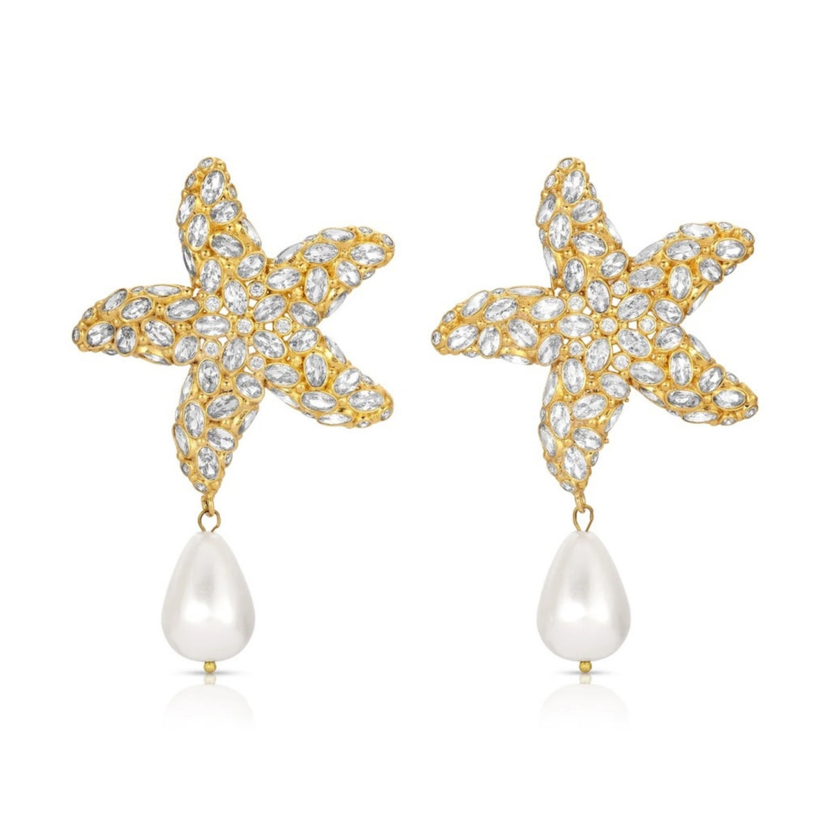 ZEPPLIN THE LABEL - Stella Di Mare Earrings | Gold, buy at DOORS NYC