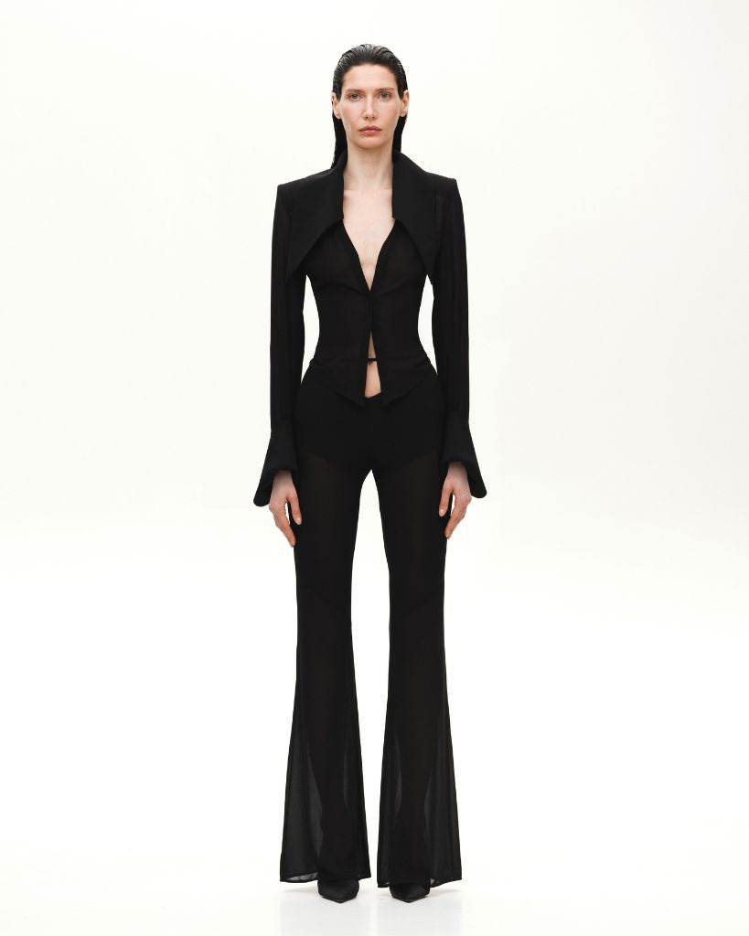 sheer dress pants Sheer Pant Set Oyemwen