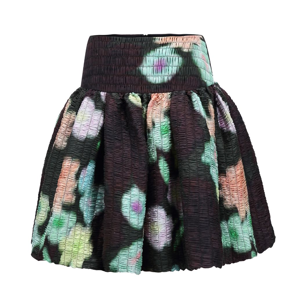 CHICTOPIA - Printed Smocked Skirt, buy at DOORS NYC