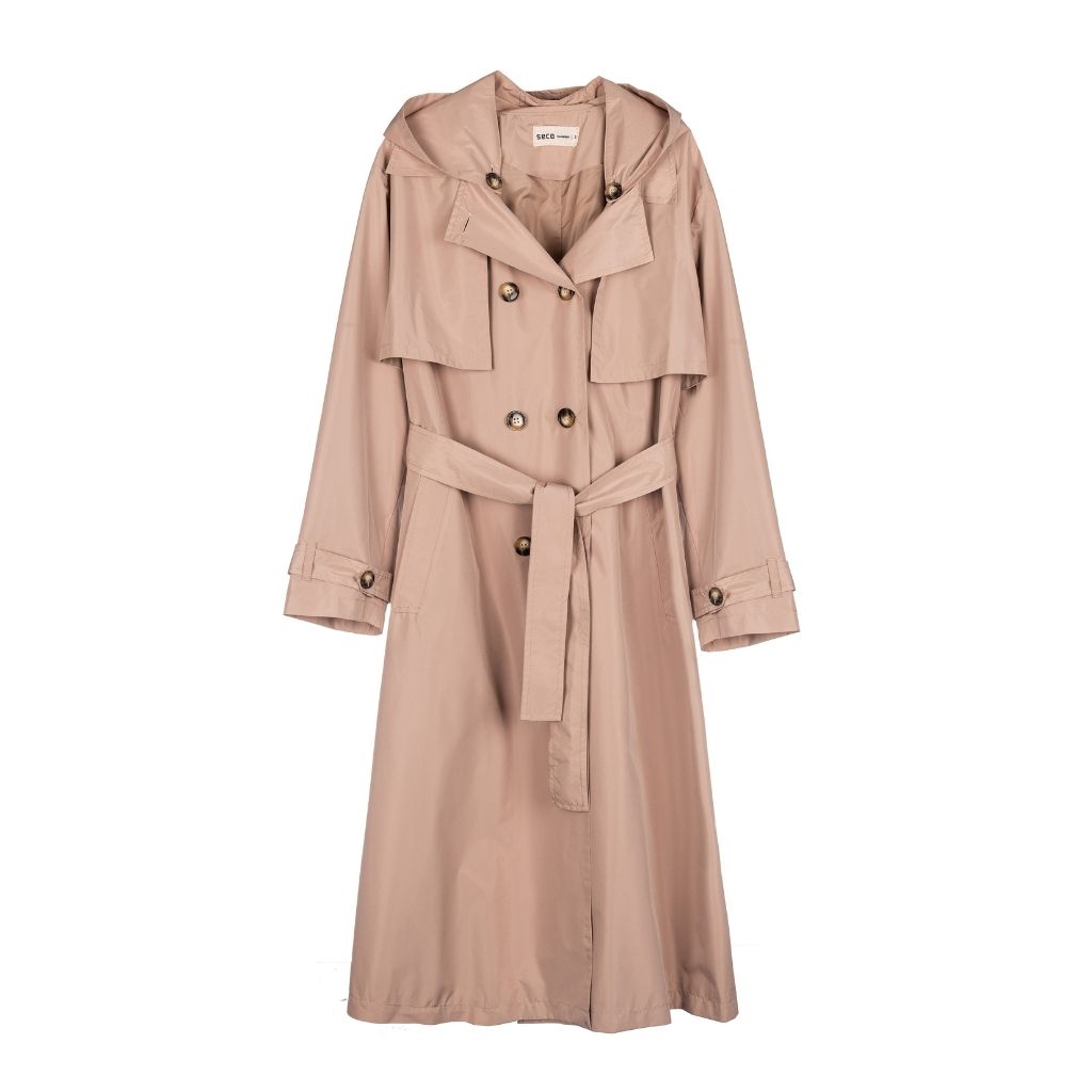 SECOSECO RAINWEARoat Beige | DOORS NYC