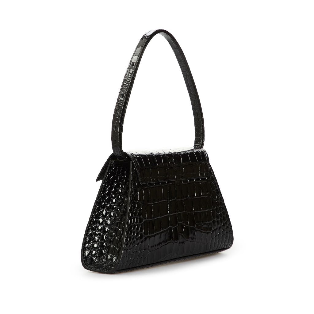 VIKELE STUDIO - Stephanie Croco Bag | Black, buy at DOORS NYC