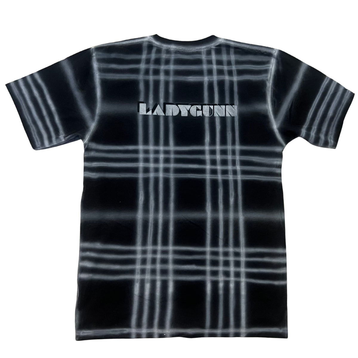 Black &amp; White Grid T-Shirt with Studs | MINDBLOWN x BTSA