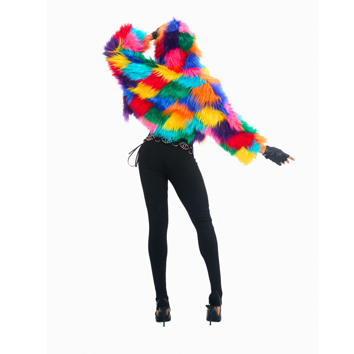 3/4 Length Sleeve Hooded Jacket