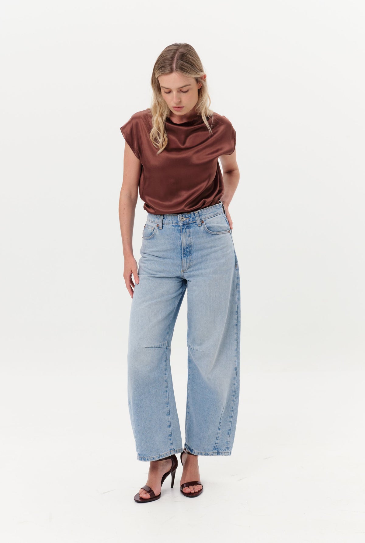 DAR ANN STUDIO - OCEAN Top | Mocha, buy at DOORS NYC