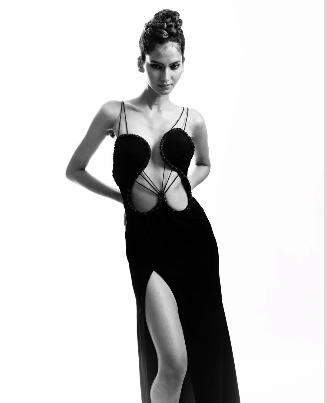 ELSA NILAJ - Black Heart Maxi Dress, buy at DOORS NYC