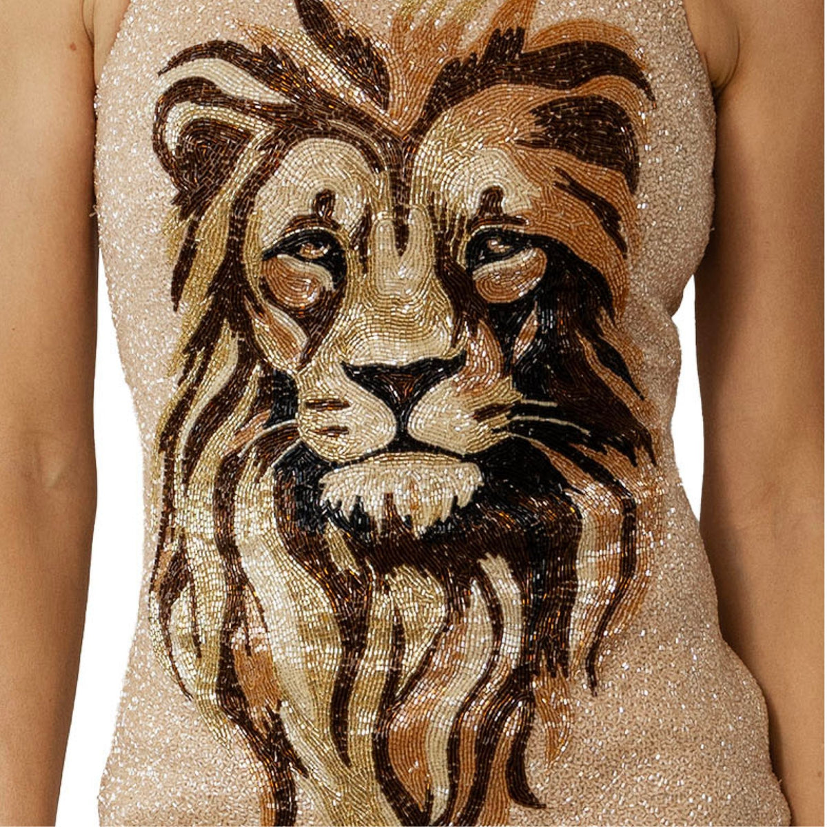 Majesty Hand-Beaded Embellished Mini Dress