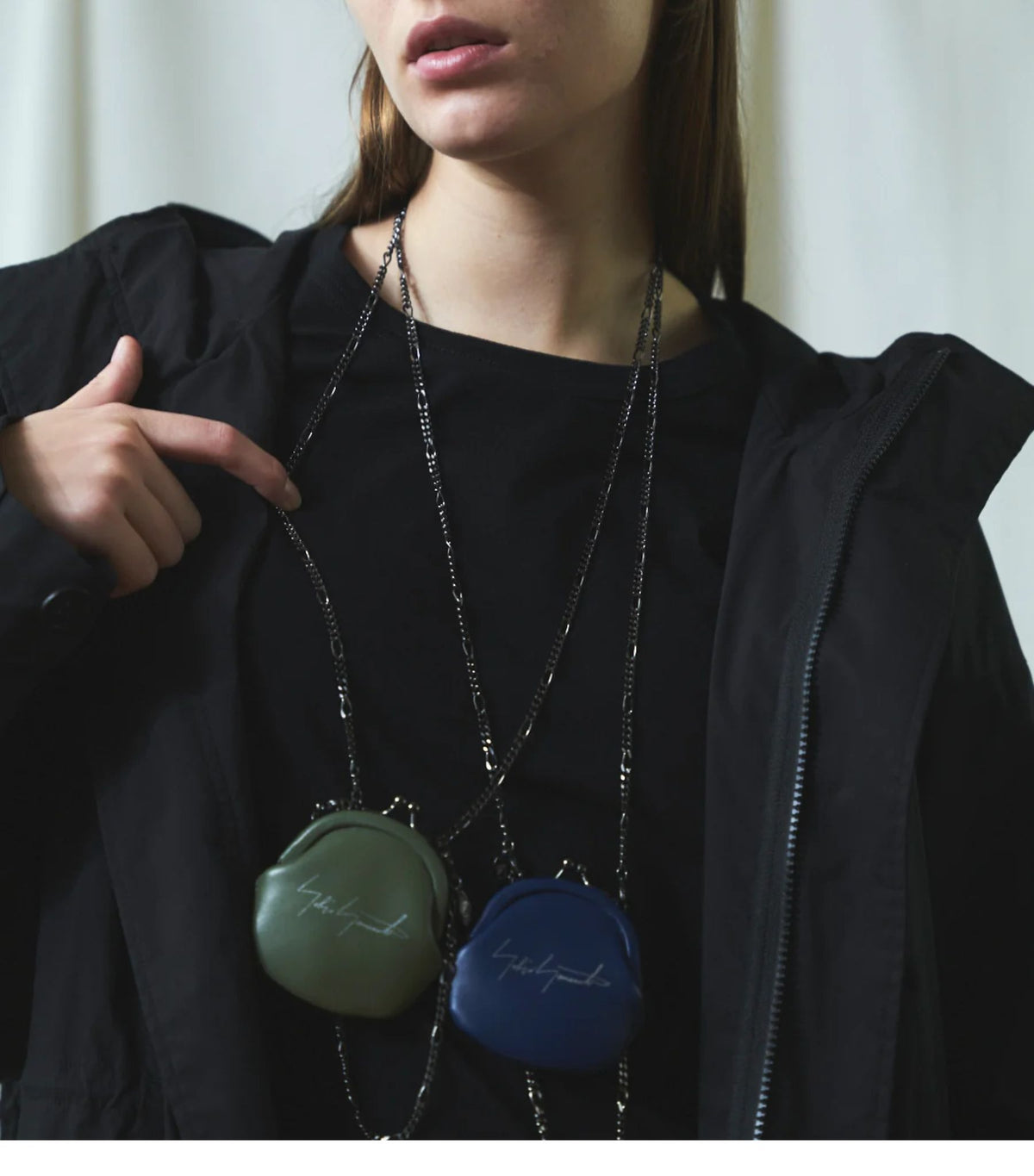 YOHJI YAMAMOTO - Coin Necklace | Beige, buy at DOORS NYC