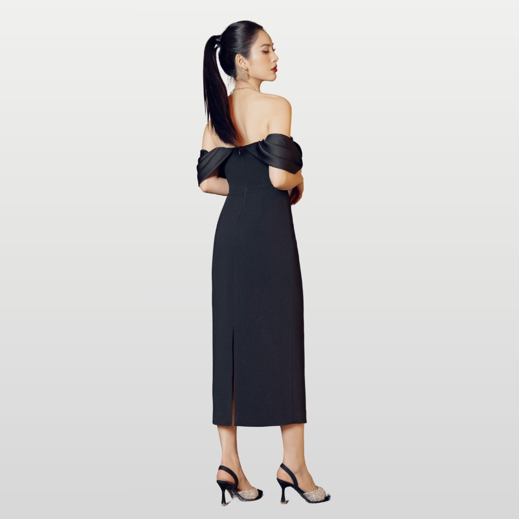 21SIX - Black Rachel Dress, buy at doors.nyc