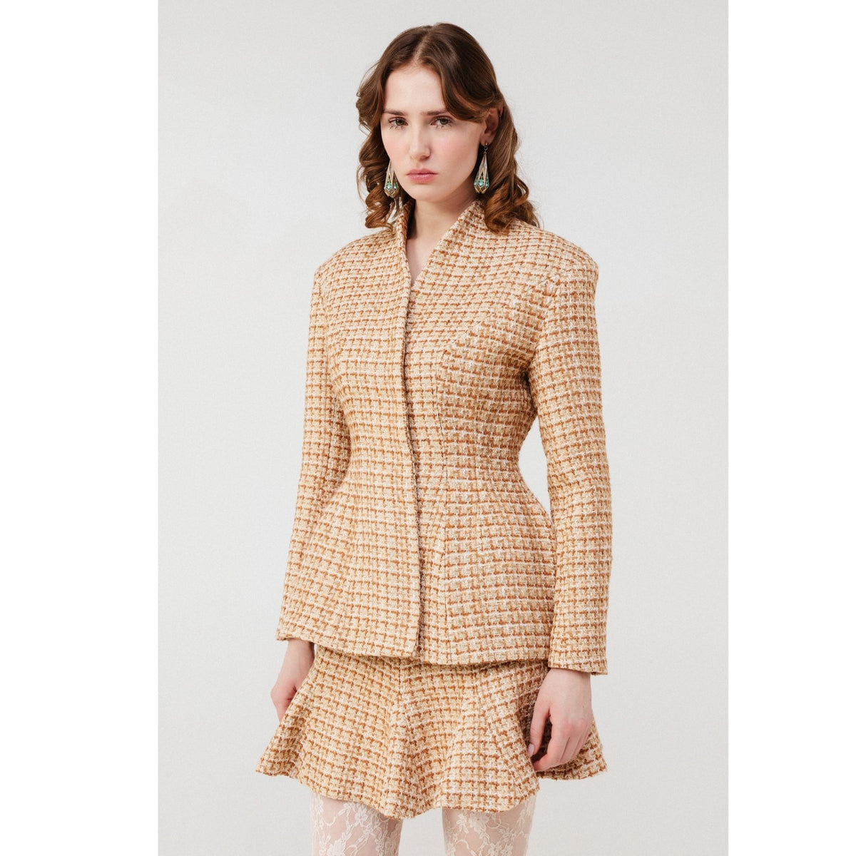 Lune Dorée Hourglass Jacket in Beige