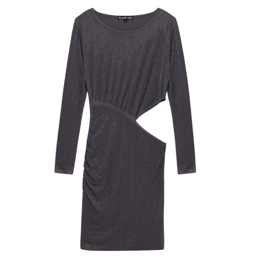 NO MATTER WHAT - Grey Bedazzled Dress, buy at DOORS NYC