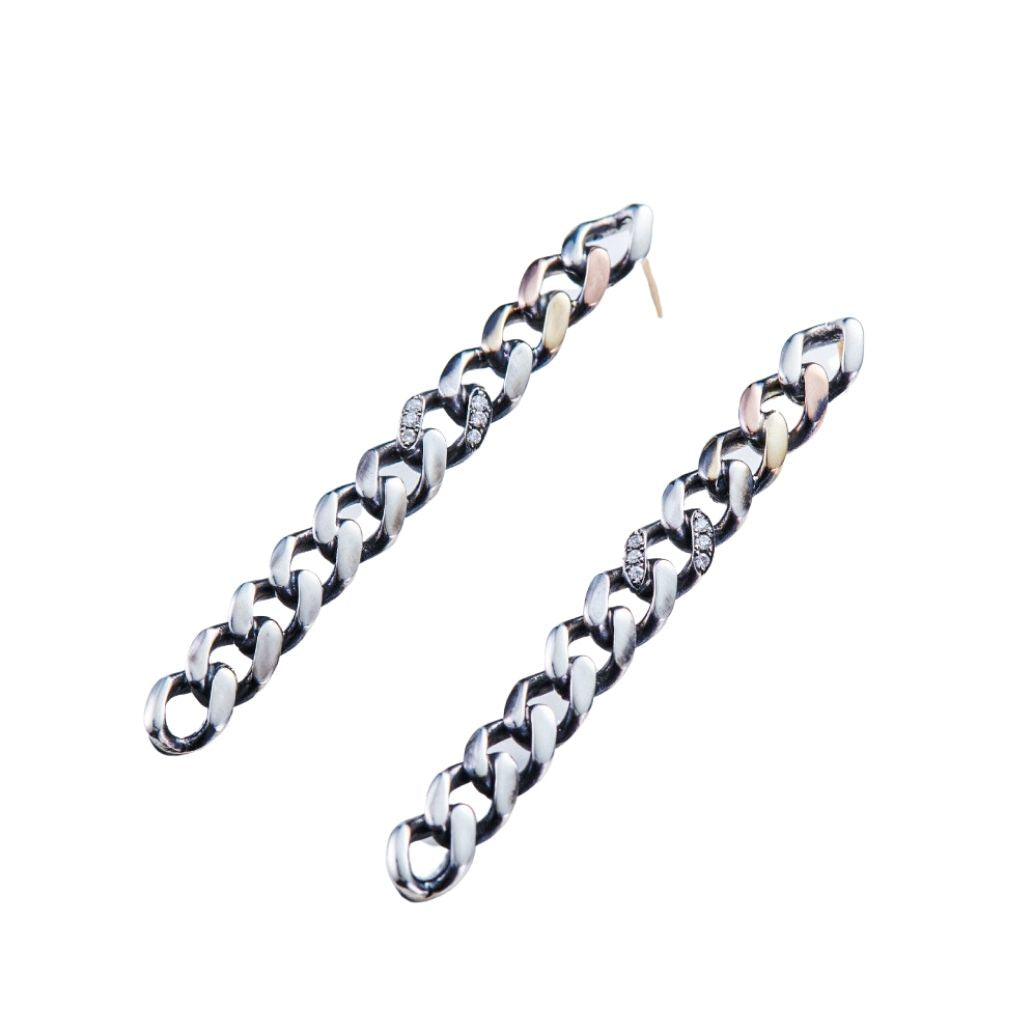 MASANA - Chain Motif Single Bar Earring, buy at DOORS NYC
