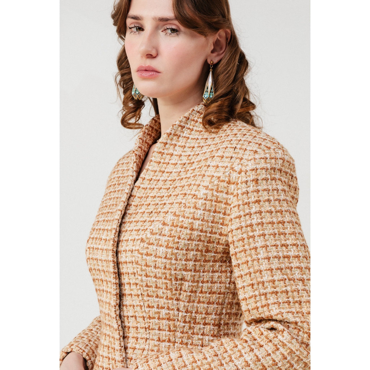 Lune Dorée Hourglass Jacket in Beige