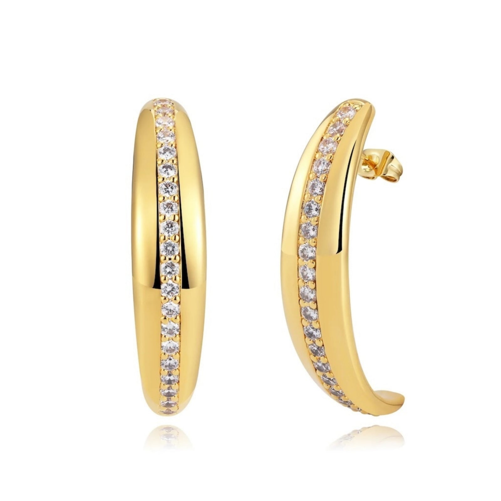 ZEPPLIN THE LABEL - Lustra Hoops | Gold, buy at DOORS NYC