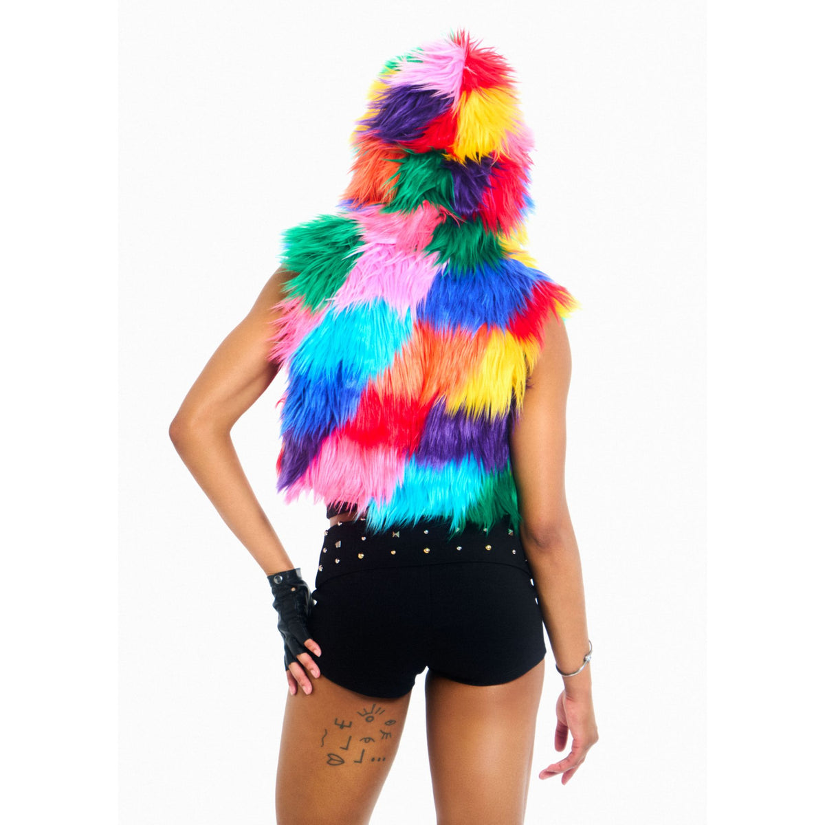 Cropped Hooded Vest