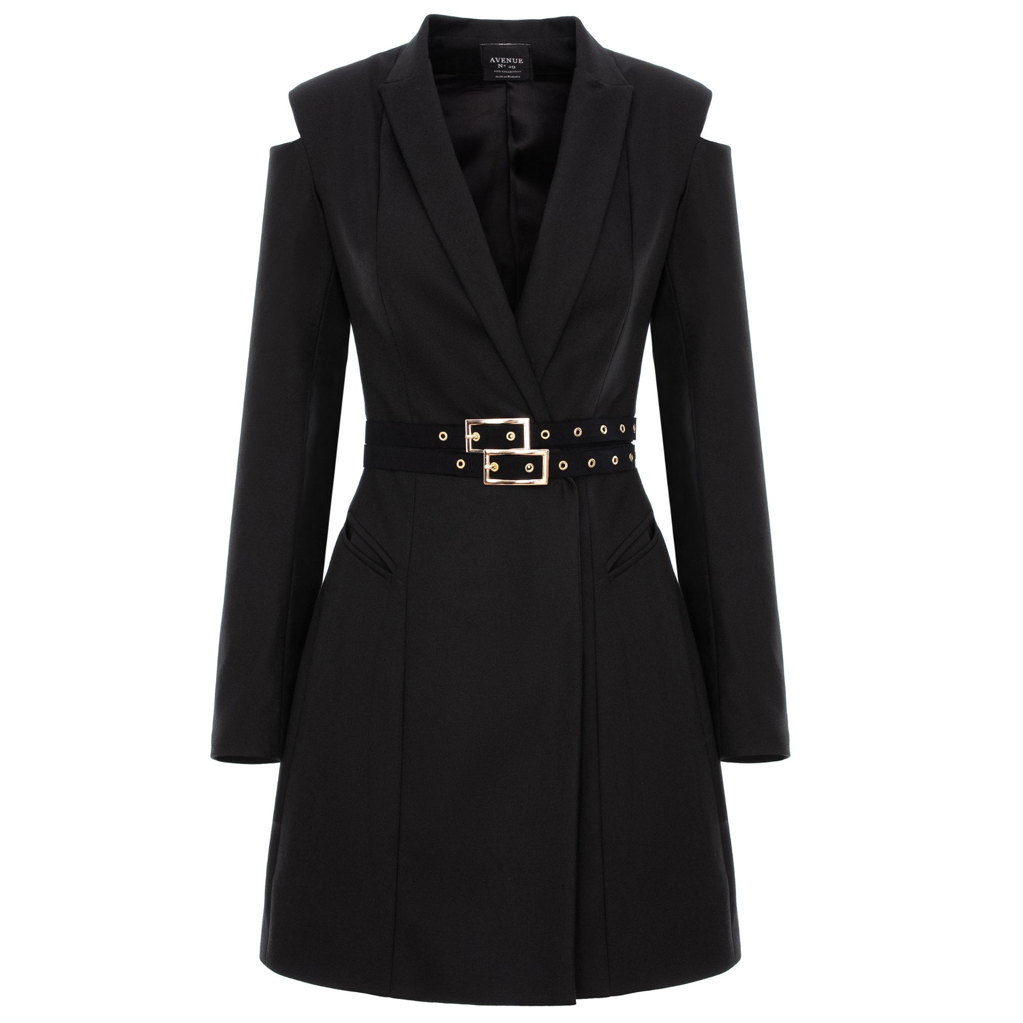 AVENUE NO.29 - Black Cut-out Blazer Dress