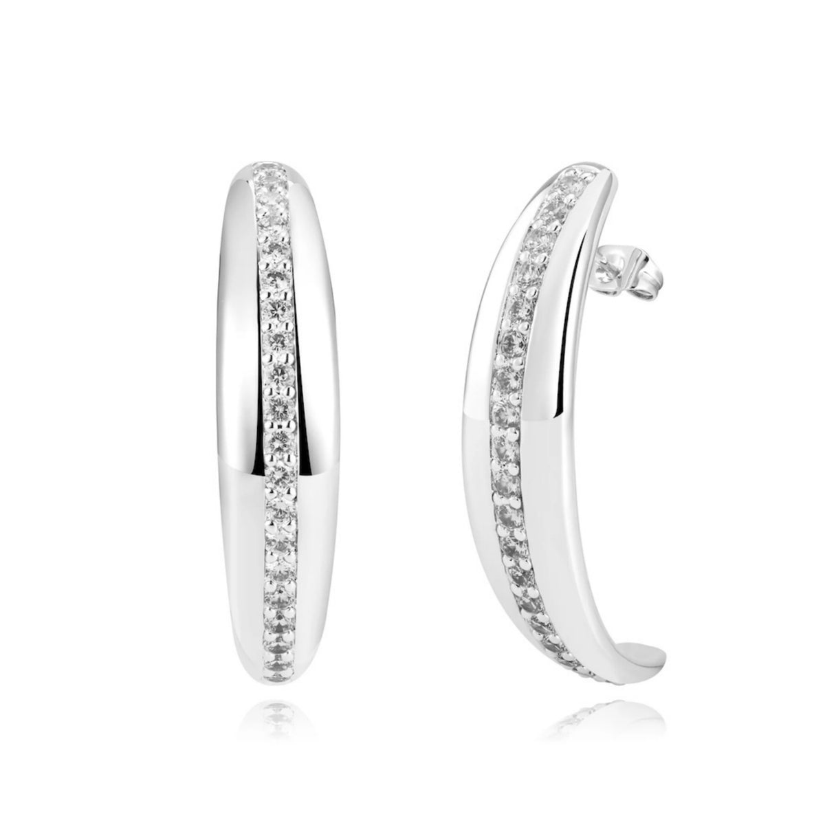 ZEPPLIN THE LABEL - Lustra Hoops | Silver, buy at DOORS NYC
