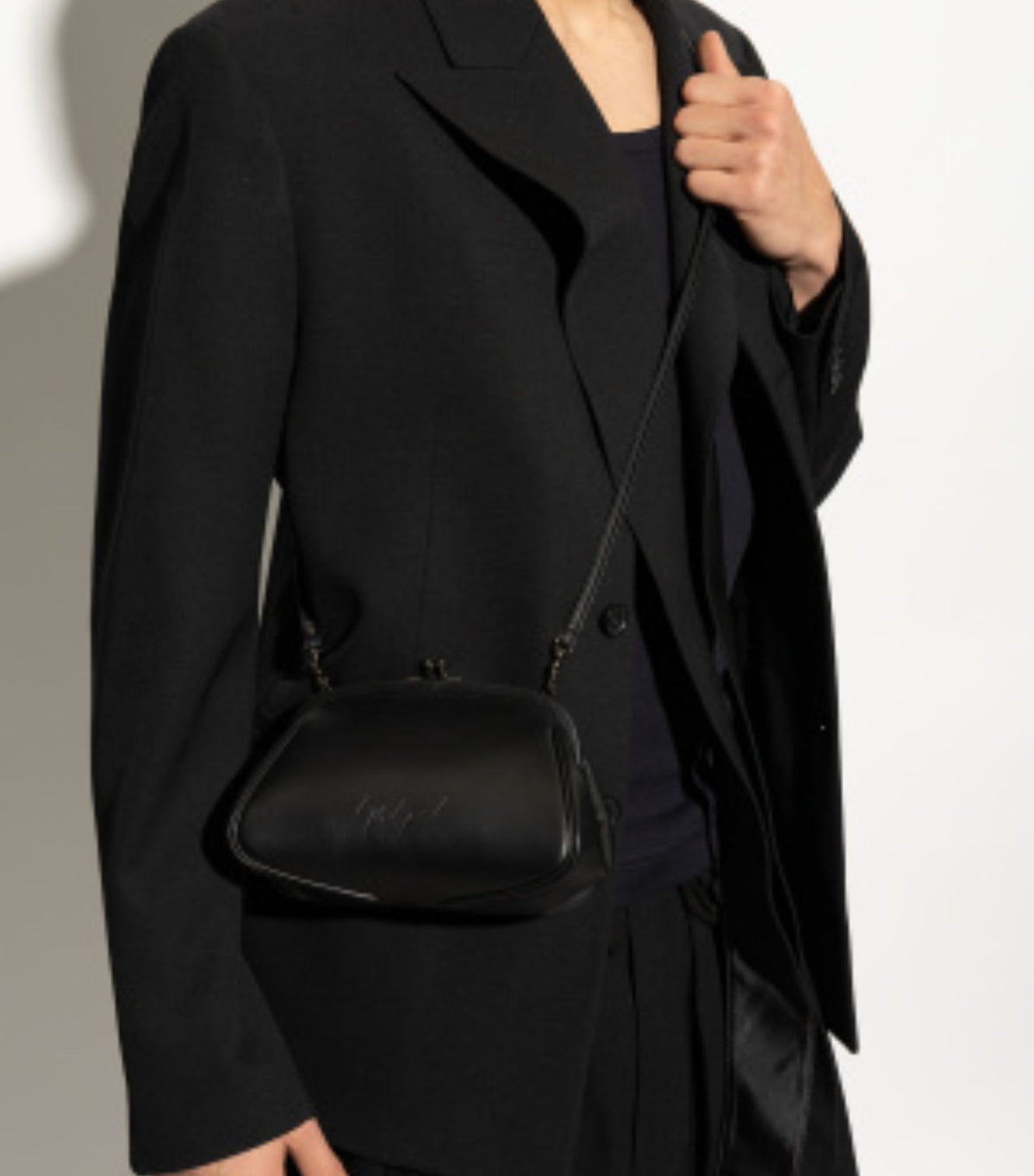 YOHJI YAMAMOTO - Clasp Pouch | Black, buy at DOORS NYC