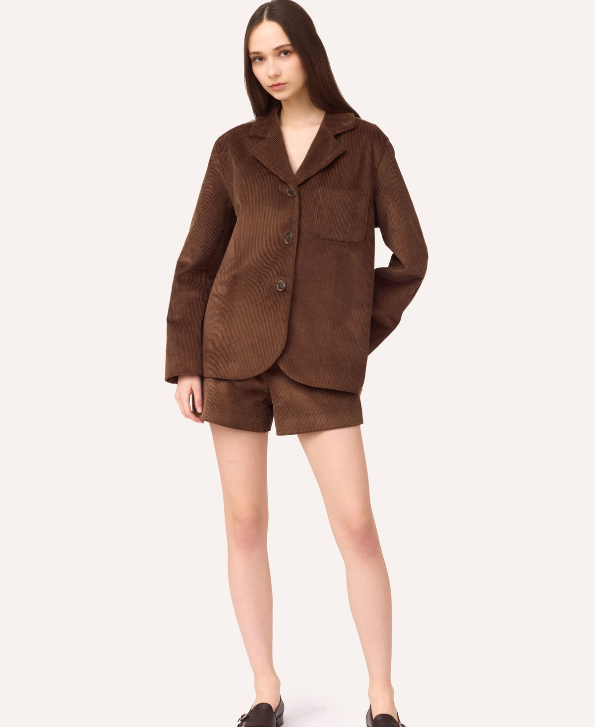 SOTROPA - Velvet Blazer | Browny, buy at DOORS NYC