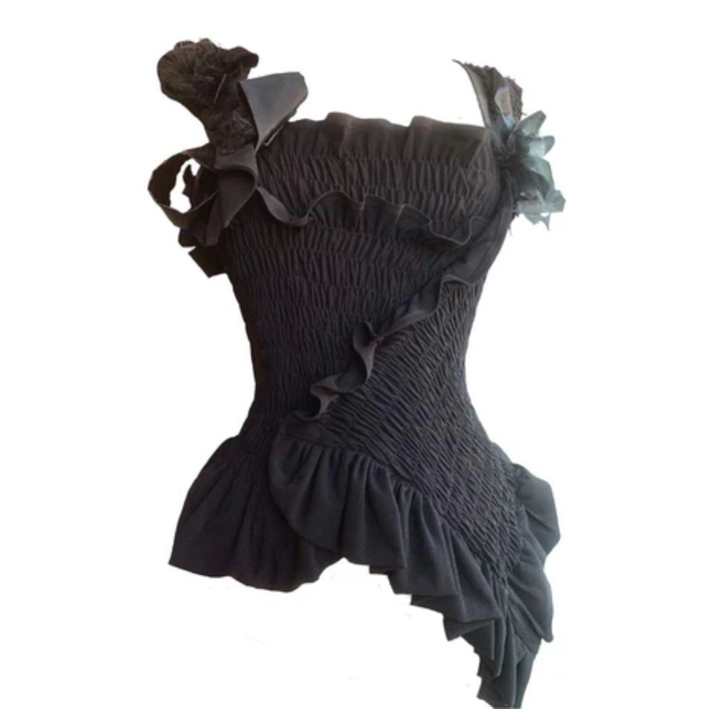 CATHERINE CURTIS - Black Sculpted bodice buy at DOORS NYC