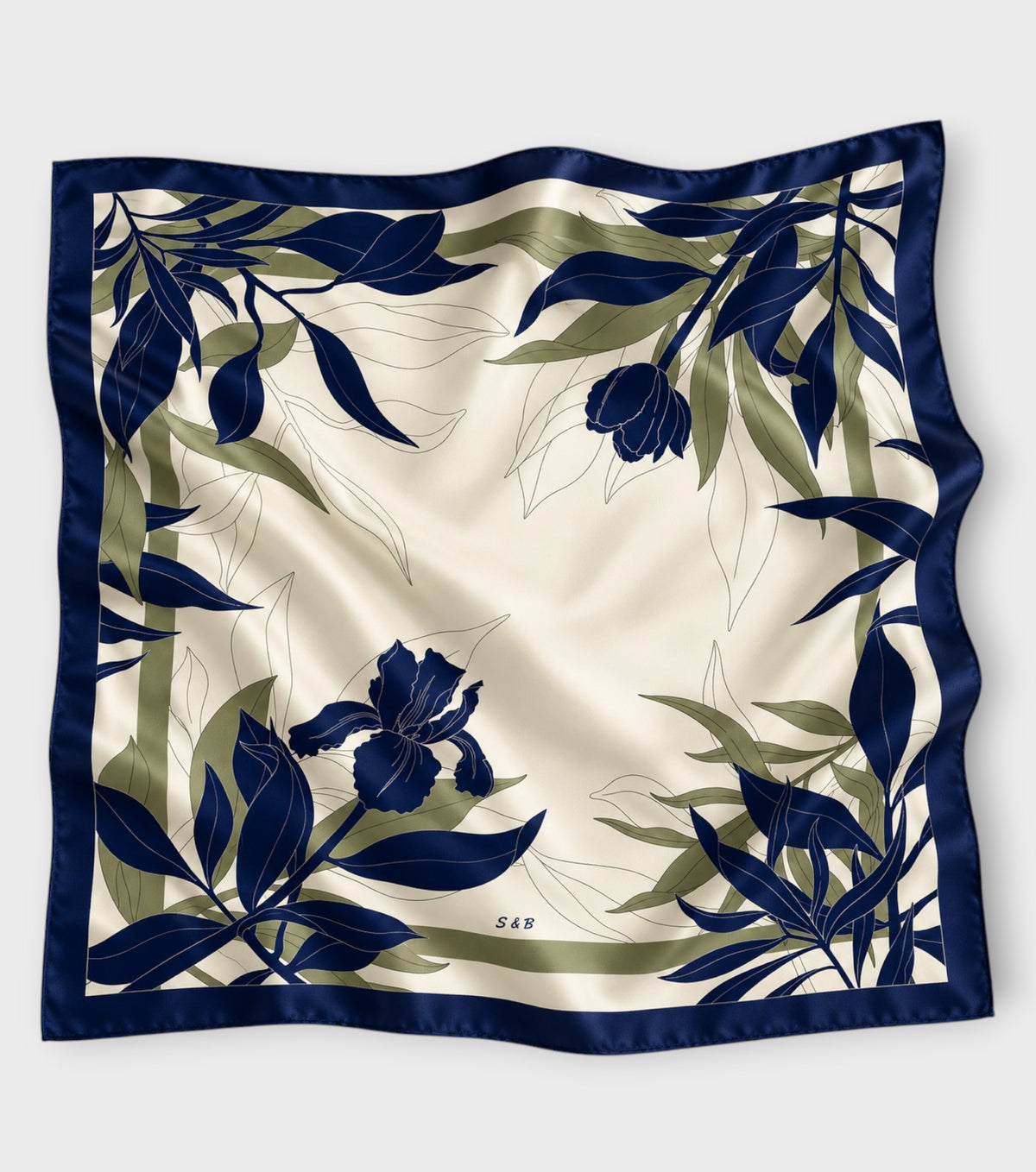 Ivory Botanical Scarf