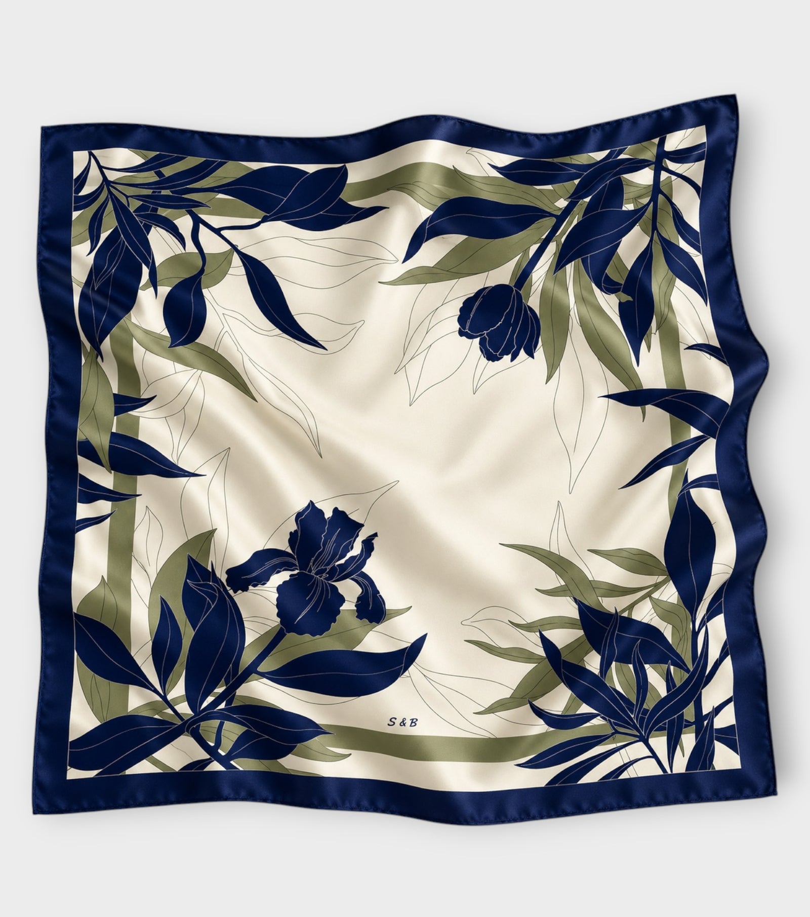 Ivory Botanical Scarf