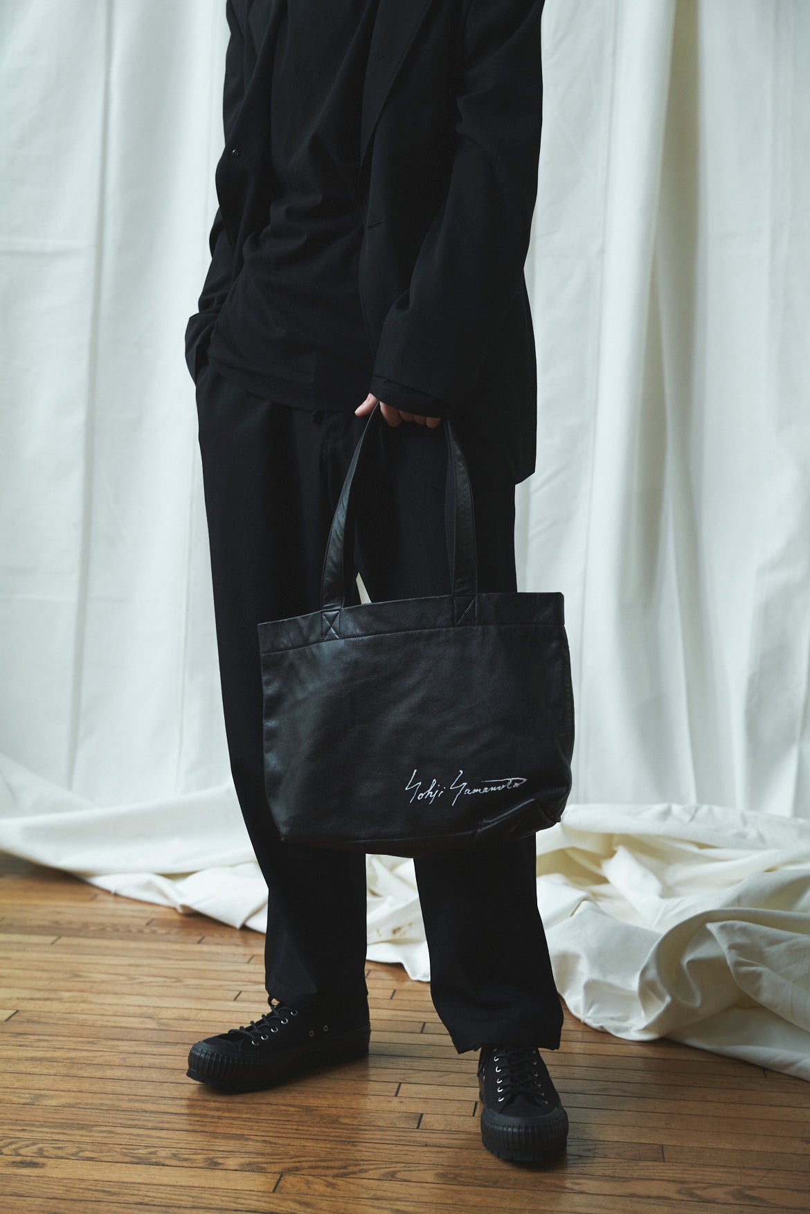 YOHJI YAMAMOTO - Signature Tote M | Black, buy at DOORS NYC