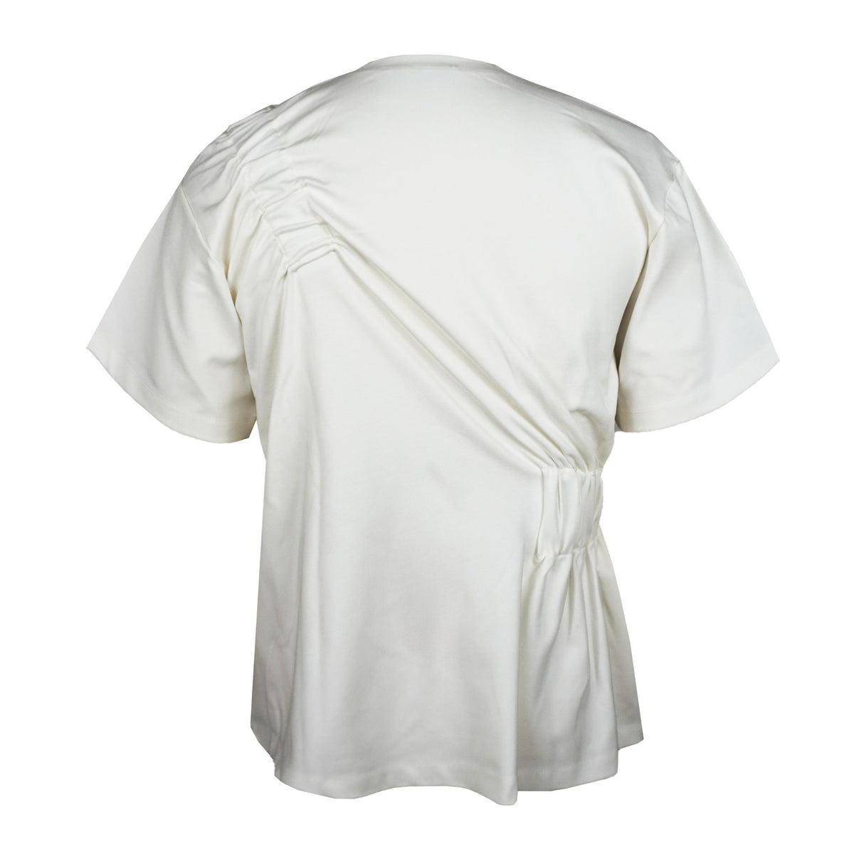 CLARA SON - Ruched T-Shirt | Eggshell , buy at DOORS NYC