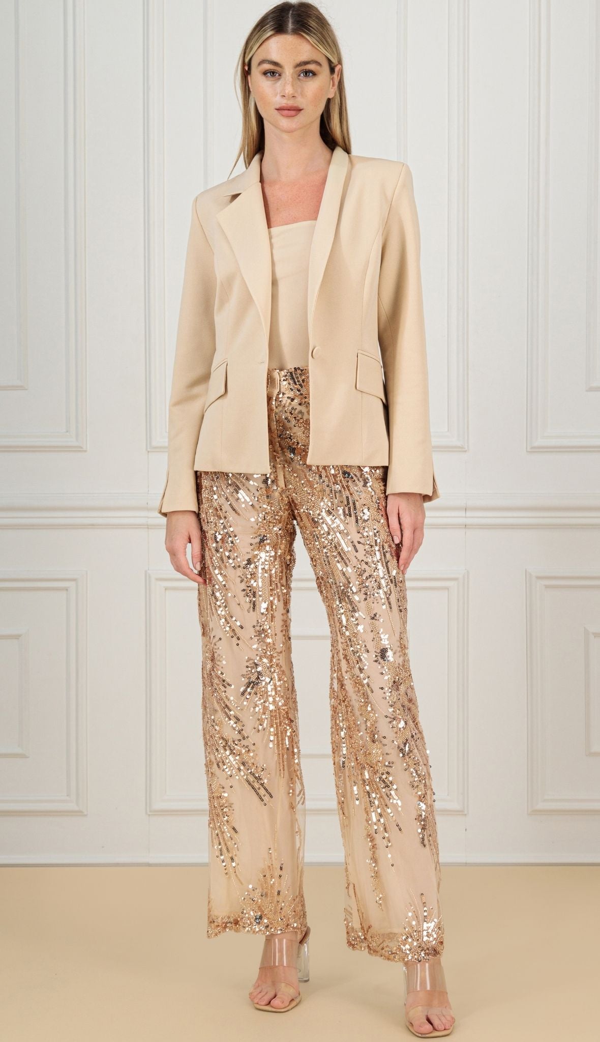 KAIANE DESIGNS - Dazzling Ensemble | Beige at DOORS NYC