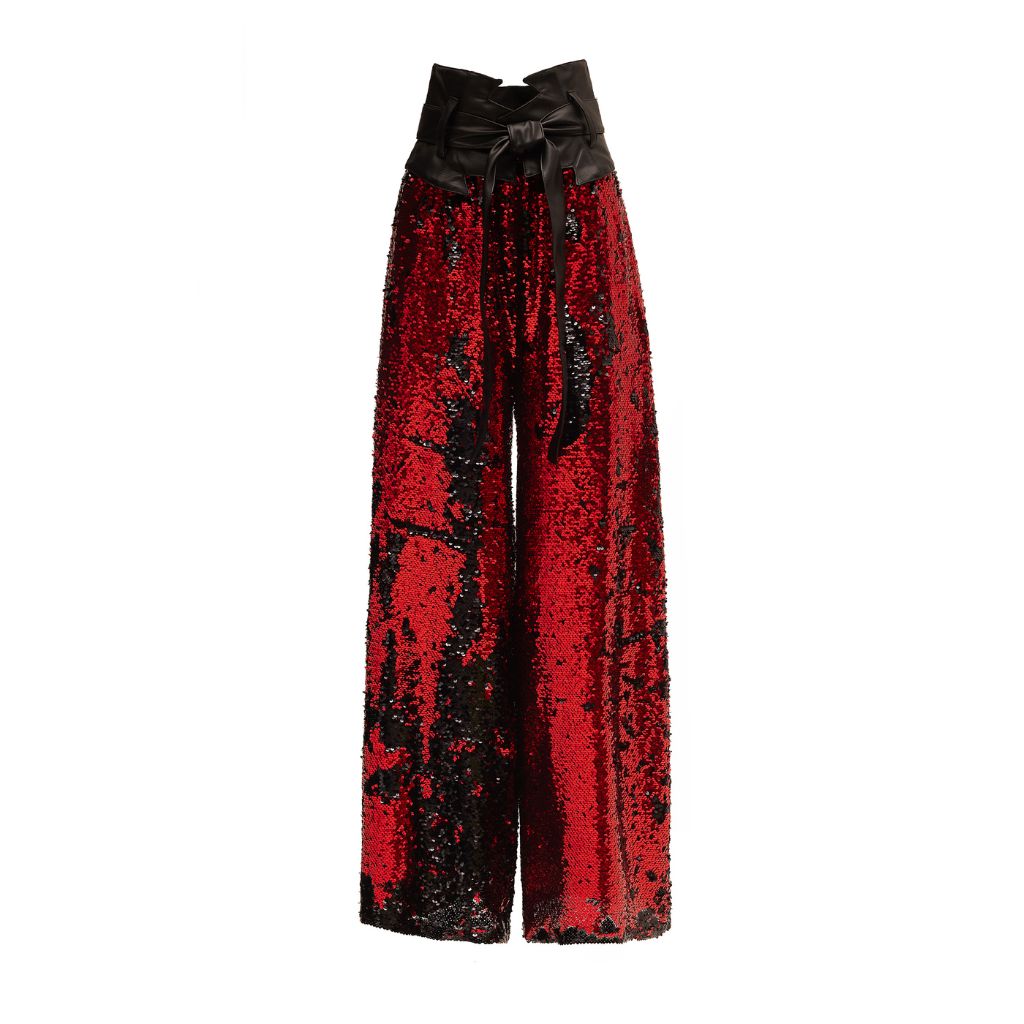JULIA ALLERT - Palazzo Pants With Double-Sided Sequins | PR Sample, buy at DOORS NYC