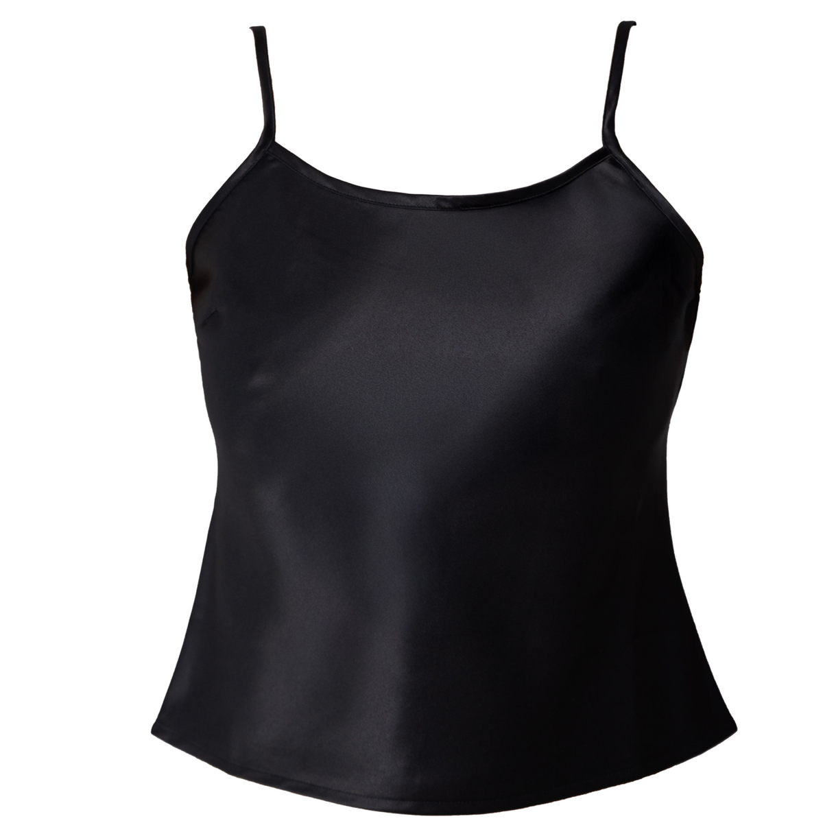 Olivette Satin Top | Black