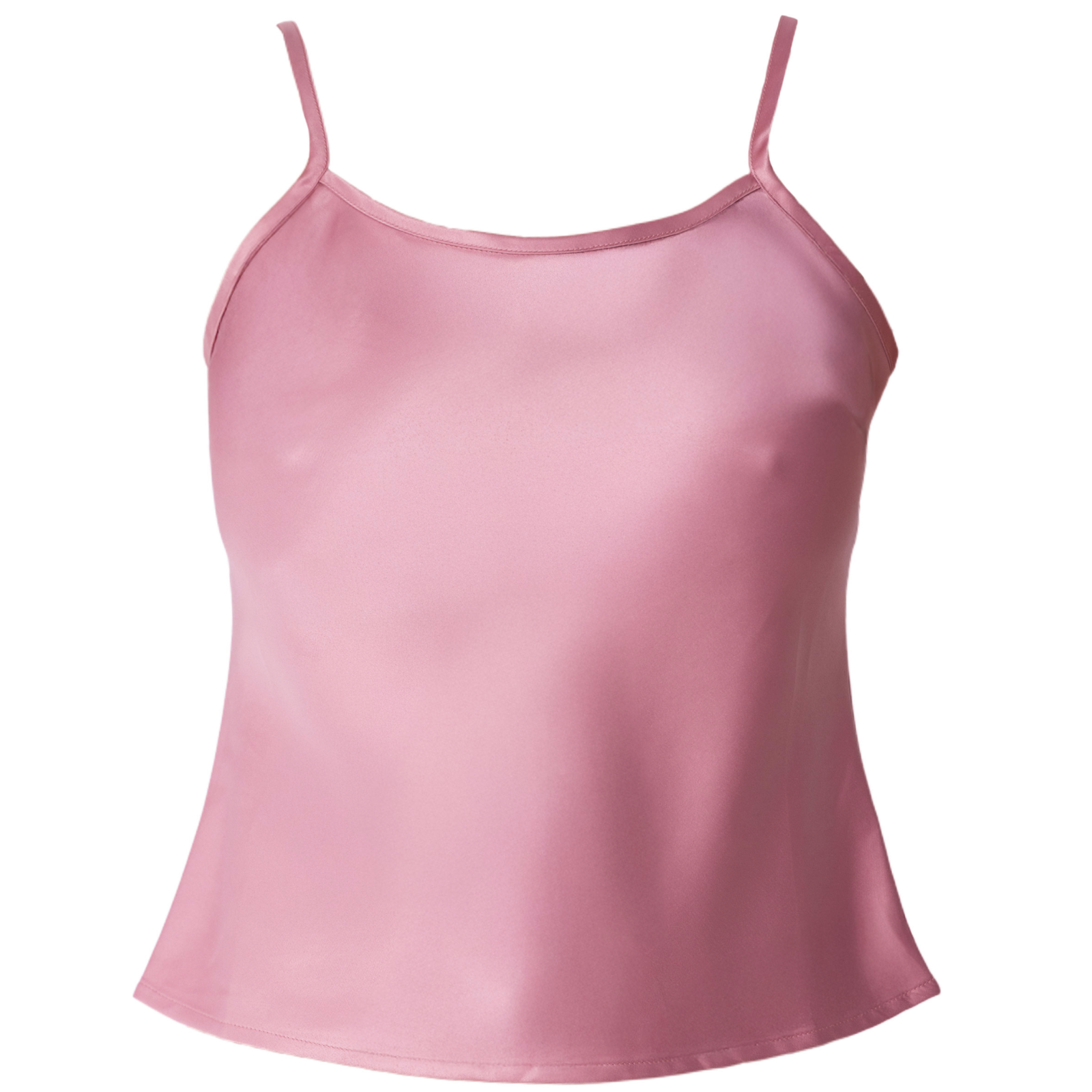 Olivette Satin Top | Blush Pink
