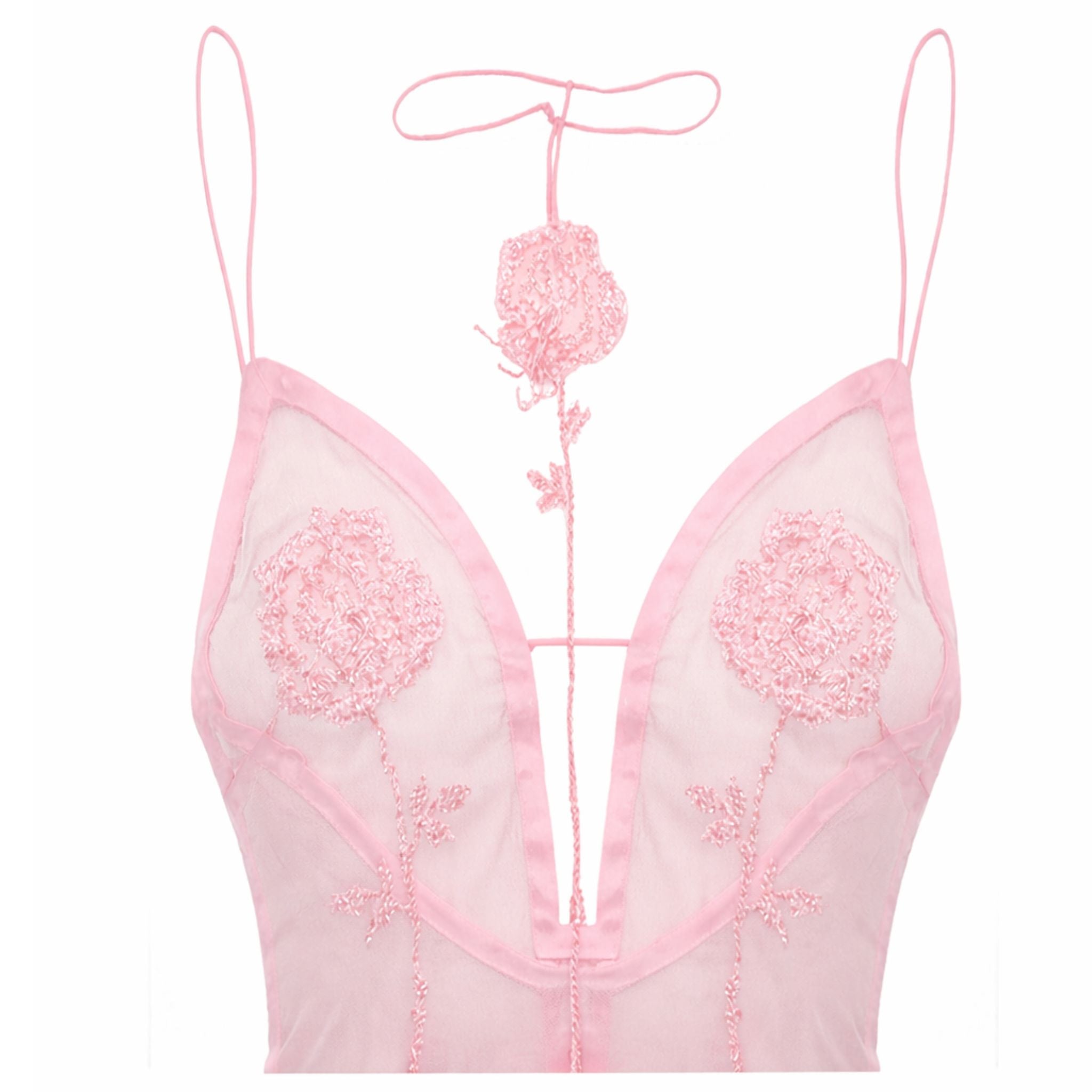 Rose Sheer Top | Pink