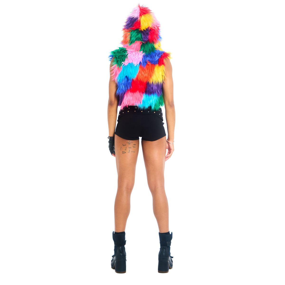 Cropped Hooded Vest
