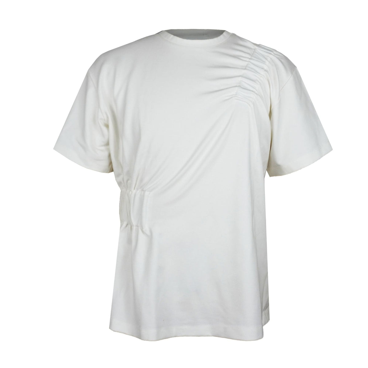 CLARA SON - Ruched T-Shirt | Eggshell , buy at DOORS NYC