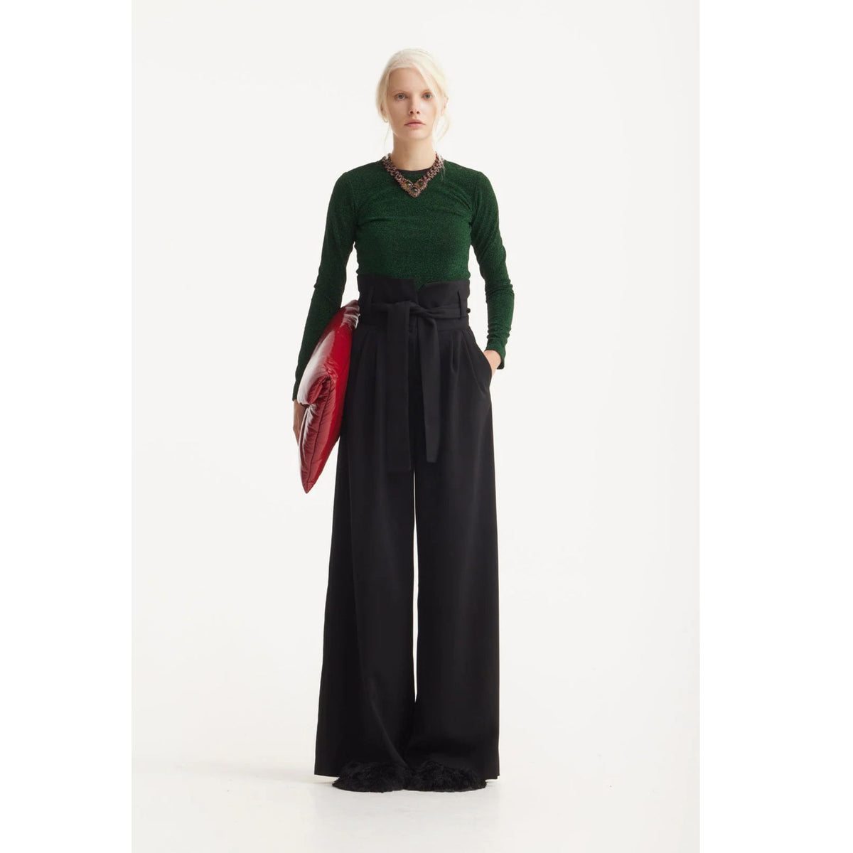 High Waist Trousers | Black