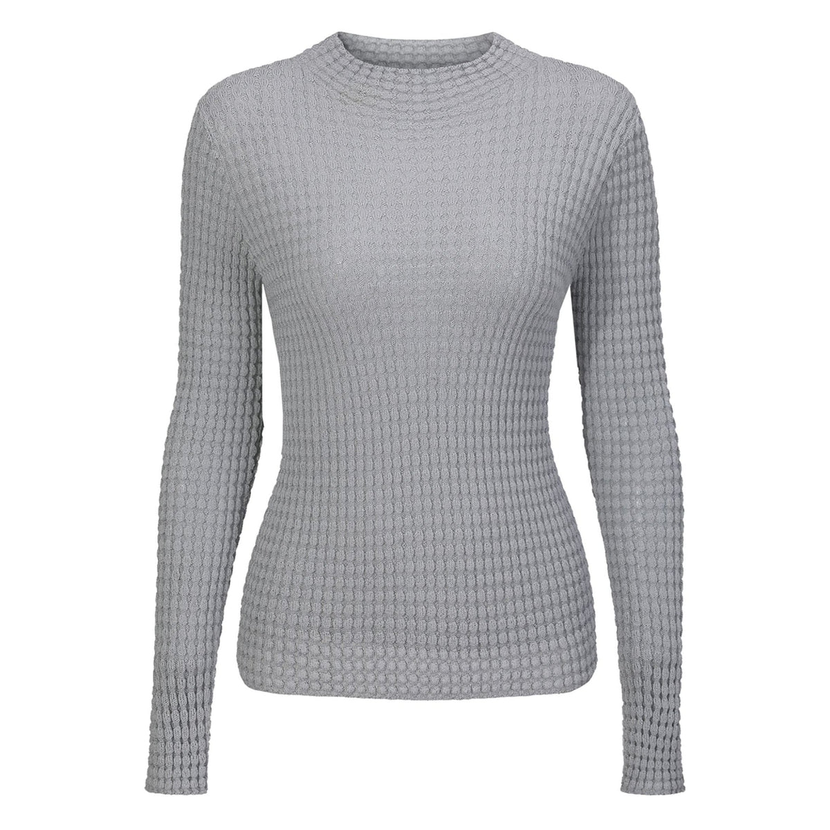 NUAJE NUAJE - Merino Textured Top | Gray, buy at DOORS NYC