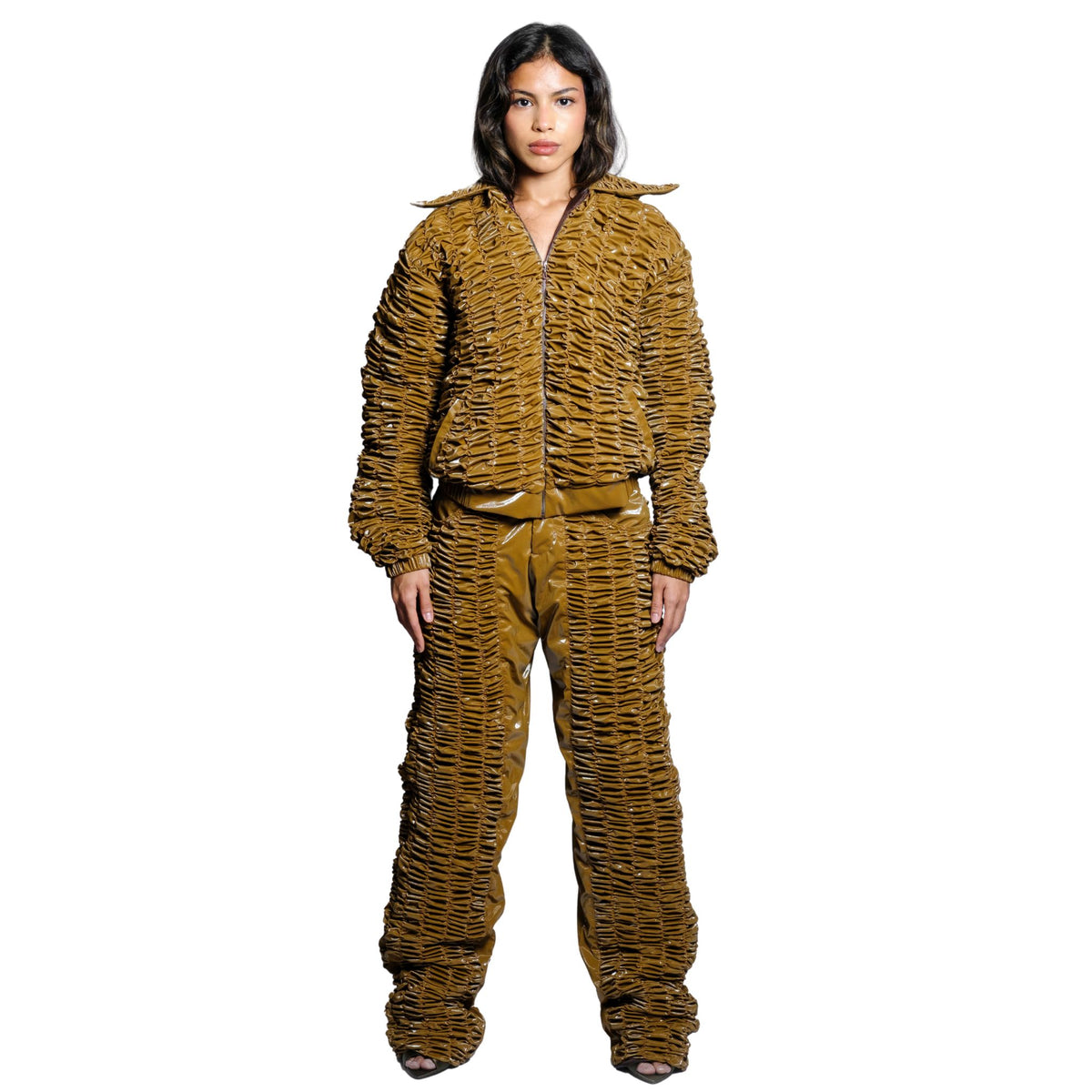OTKUTYR - Y2K Bagys Pants | Tan, buy at DOORS NYC
