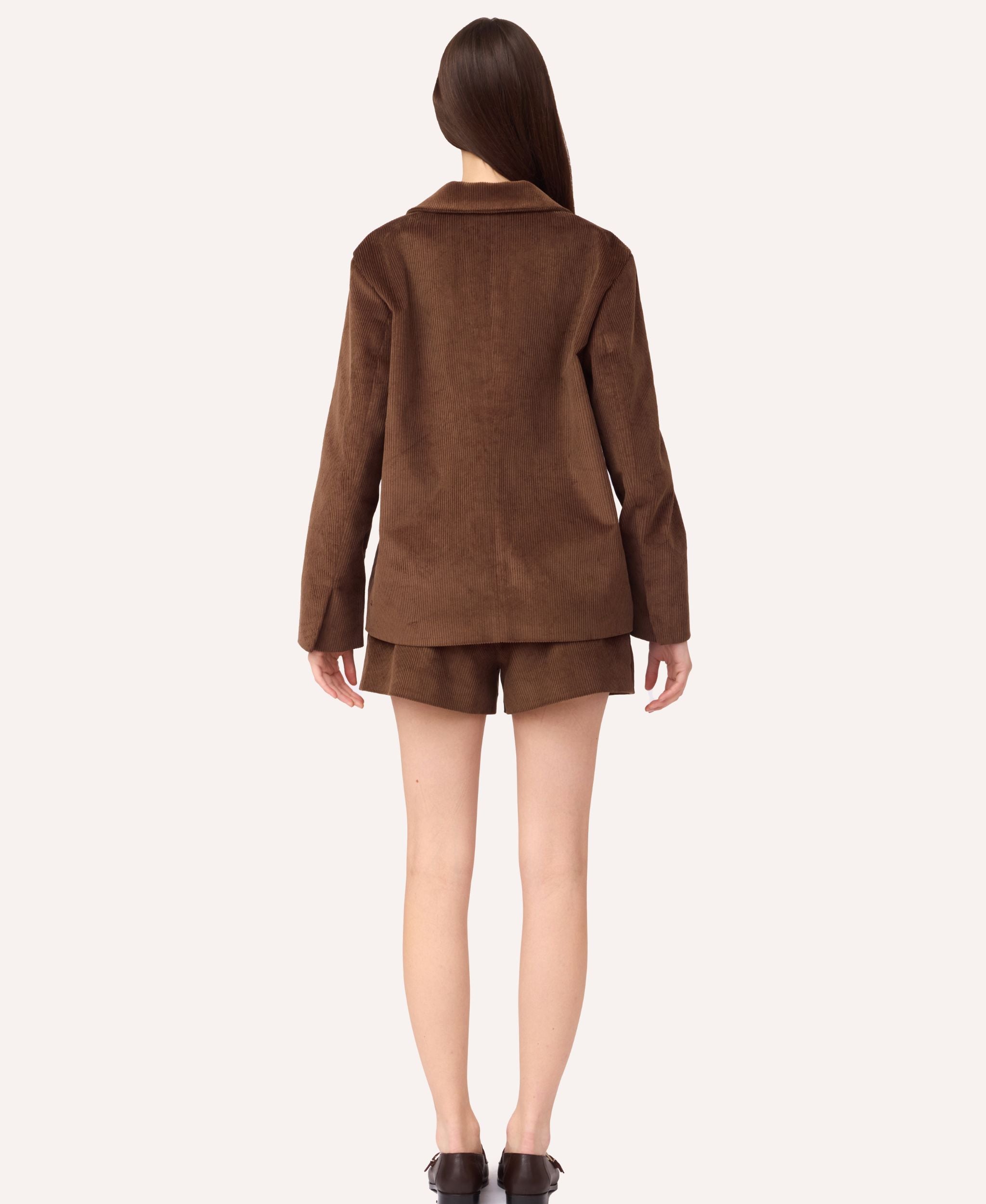 SOTROPA - BVelvet Shorts | Brown, buy at DOORS NYC