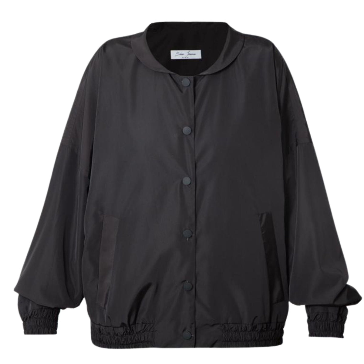 Black Embroidered Bomber Jacket | PR Sample