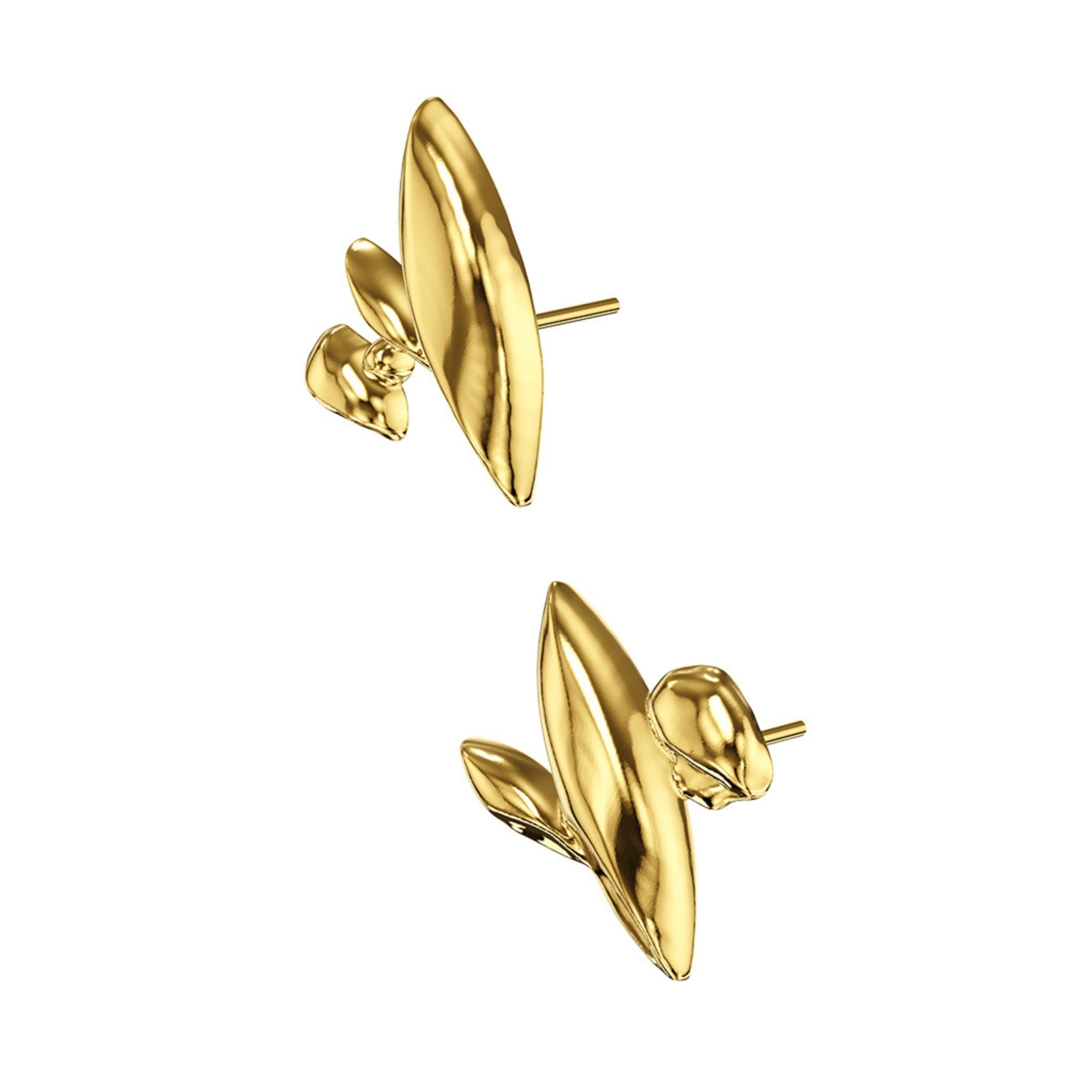 ZHUO - Chaos Studs Gold, buy at DOORS NYC