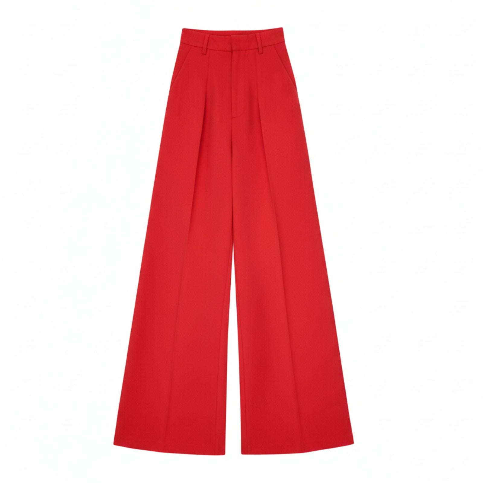 Flared Trousers | Red