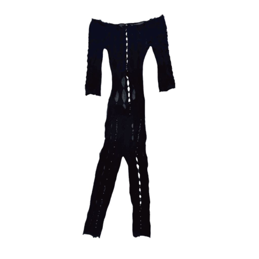 RUIBUILT - Semi-Sheer Unitard | Onyx at DOORS NYC