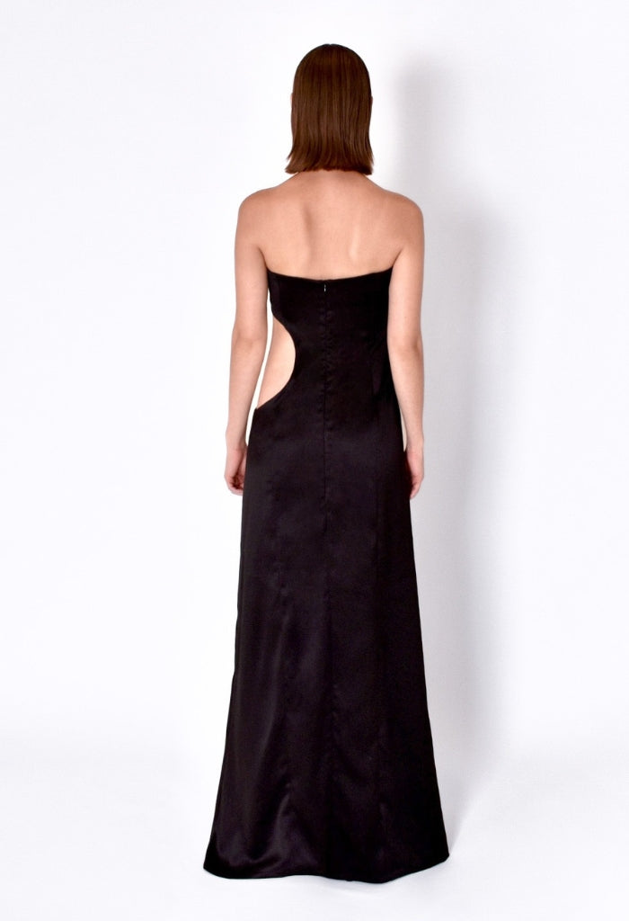 TANIA ORELLANA - Lagoon Dresst | Black  PR Sample at DOORS NYC PR showroom