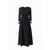 JULIA ALLERT - Smocked Waist Midi Dress | Black| Black buy at doors.nyc