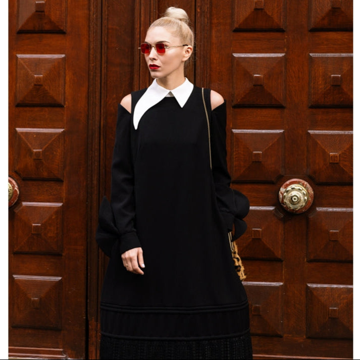 JULIA ALLERT - Trapeze Dress | Black, buy at DOORS NYC
