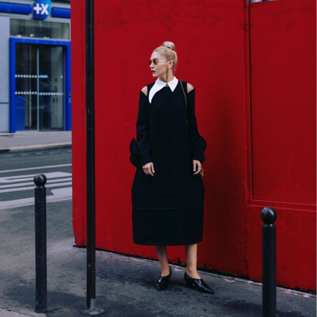 JULIA ALLERT - Trapeze Dress | Black, buy at DOORS NYC