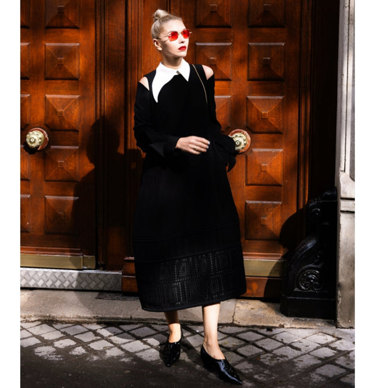 JULIA ALLERT - Trapeze Dress | Black, buy at DOORS NYC