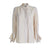 JULIA ALLERT - Chic Gold Foil Blouse With Decorative Cuffs, buy at DOORS NYC