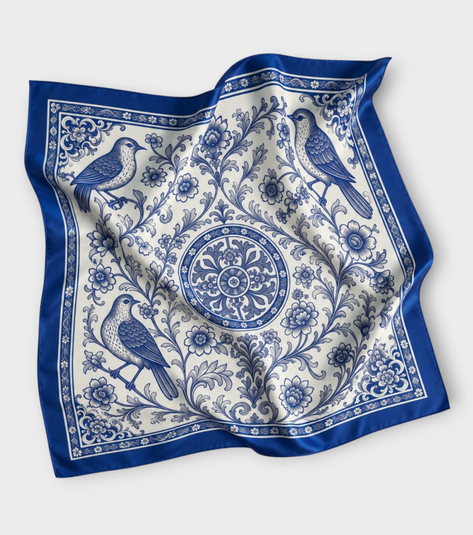 Blue Chinoiserie Scarf