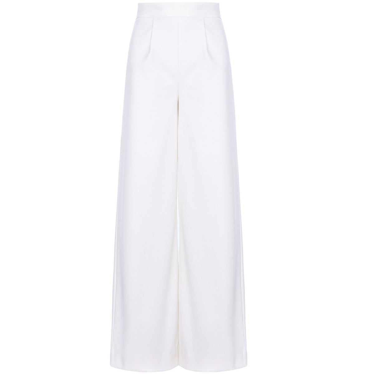 White Wide Leg Trousers